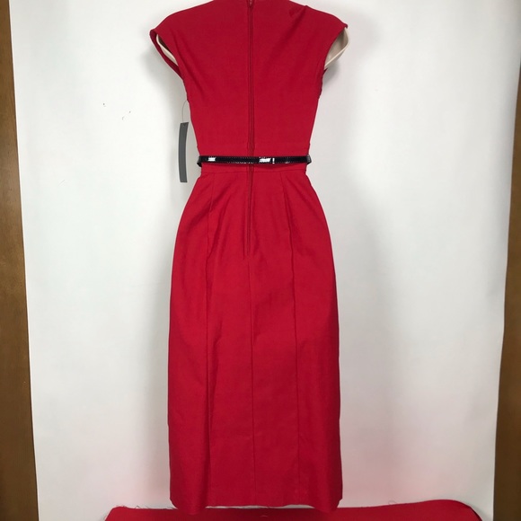 Stop Staring Red Wiggle Dress NWT Rockabilly - Picture 4 of 8